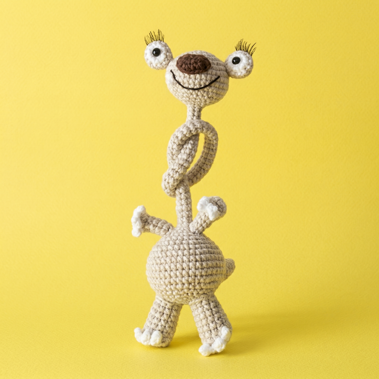 5-in-1 Cute Long Neck Animal Bag Charm Crochet Pattern Bundle