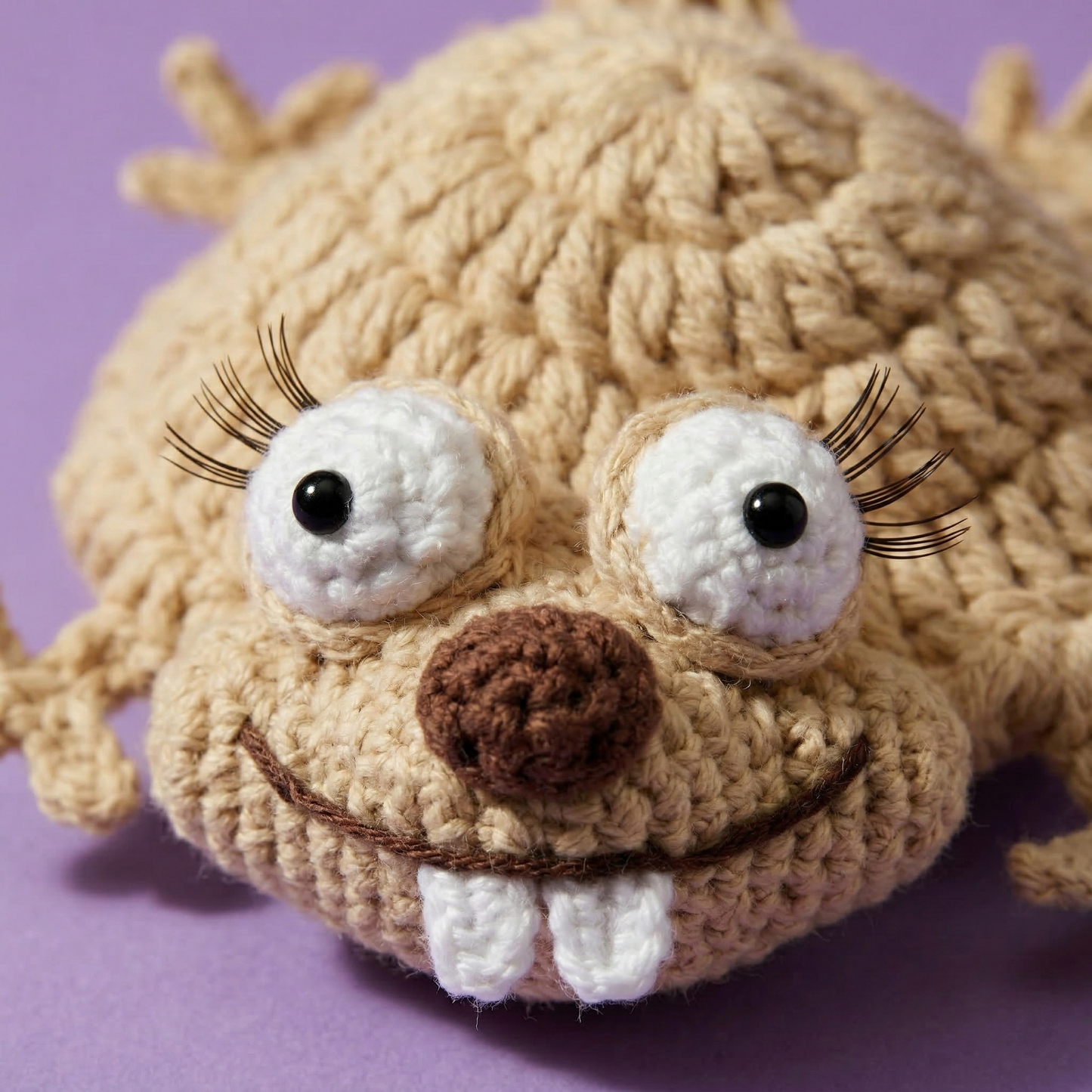 Flatty Squirrel Coaster Crochet Pattern
