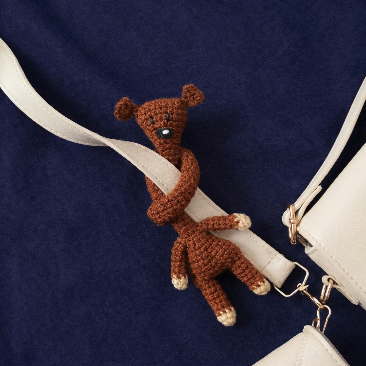 Long Neck Bear Bag Charm Crochet Pattern