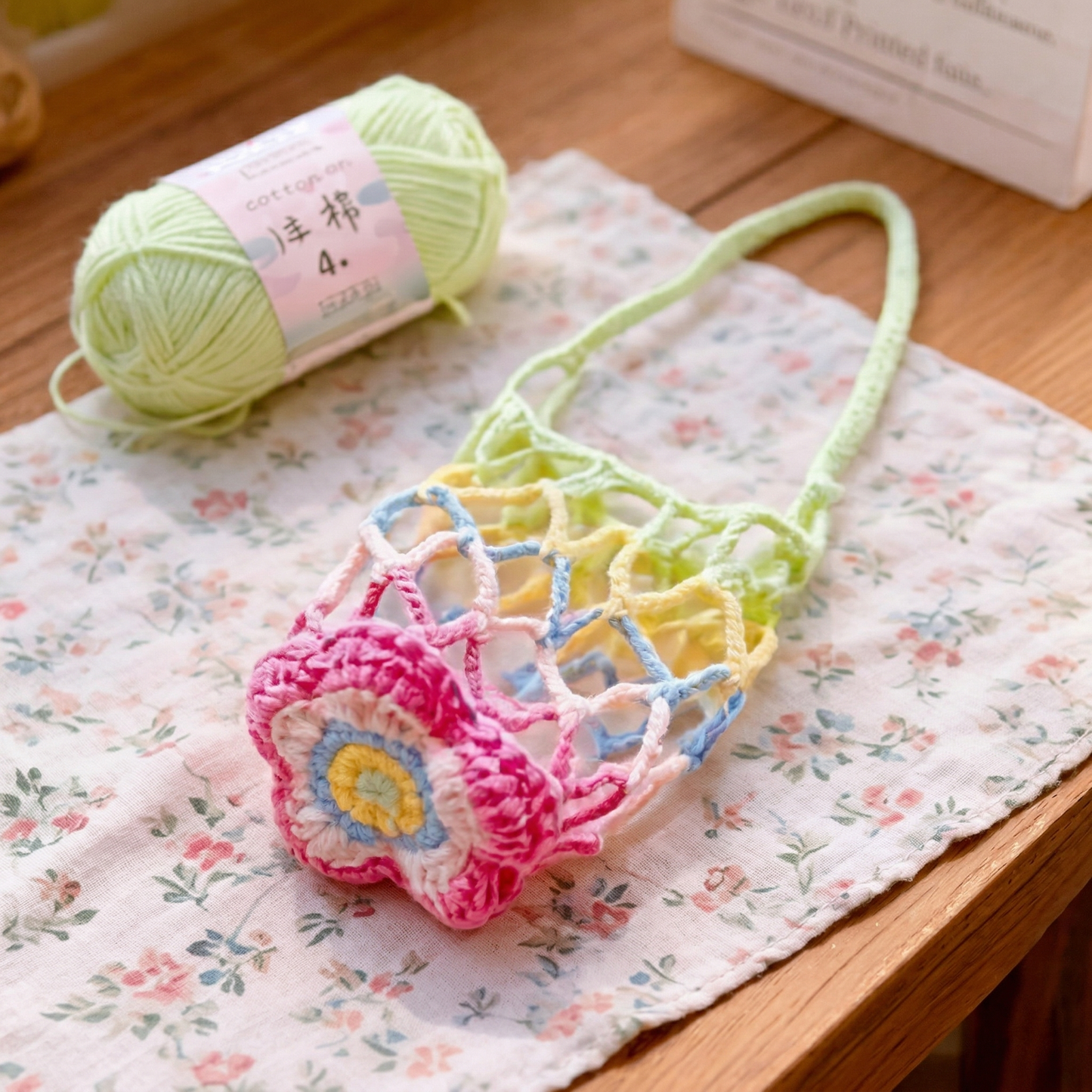 2-in-1 Star Charm & Bottle Holder Crochet Pattern