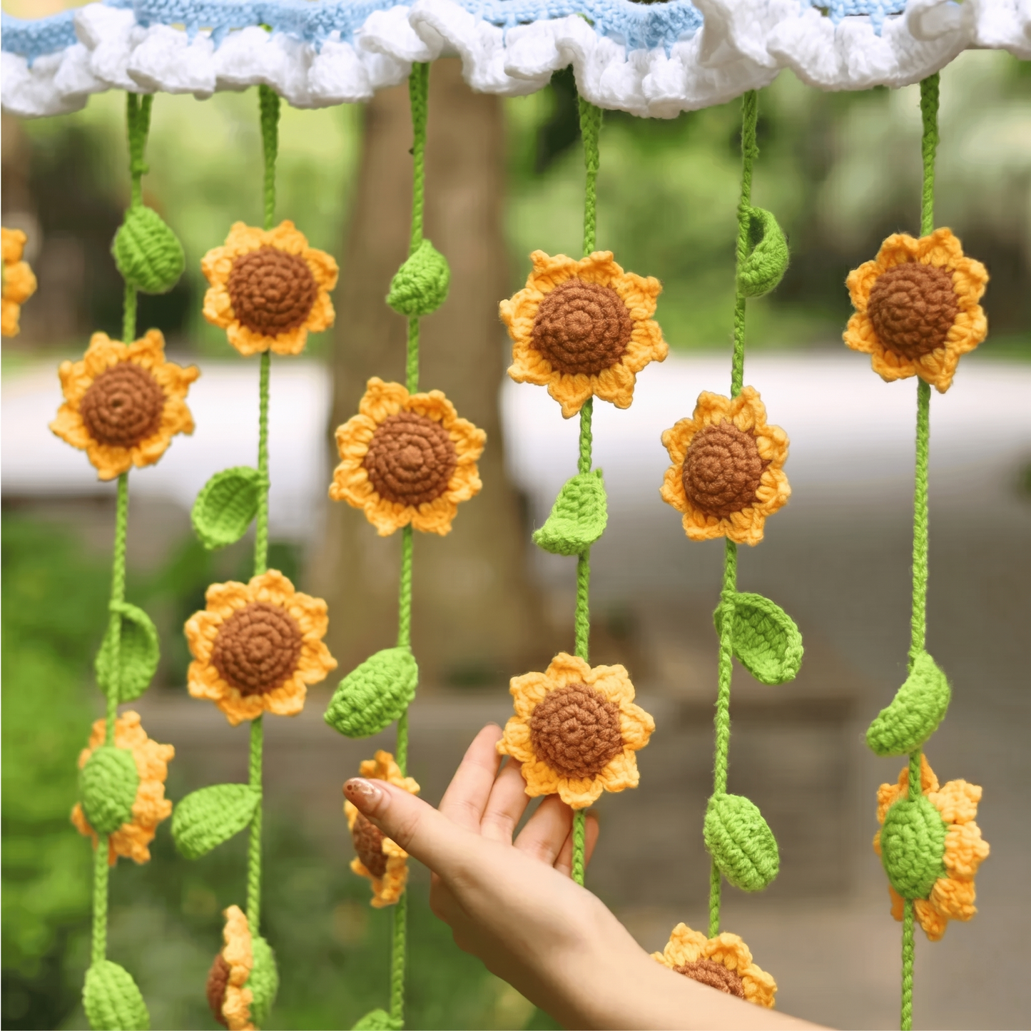 Sunflower Curtains Crochet Pattern