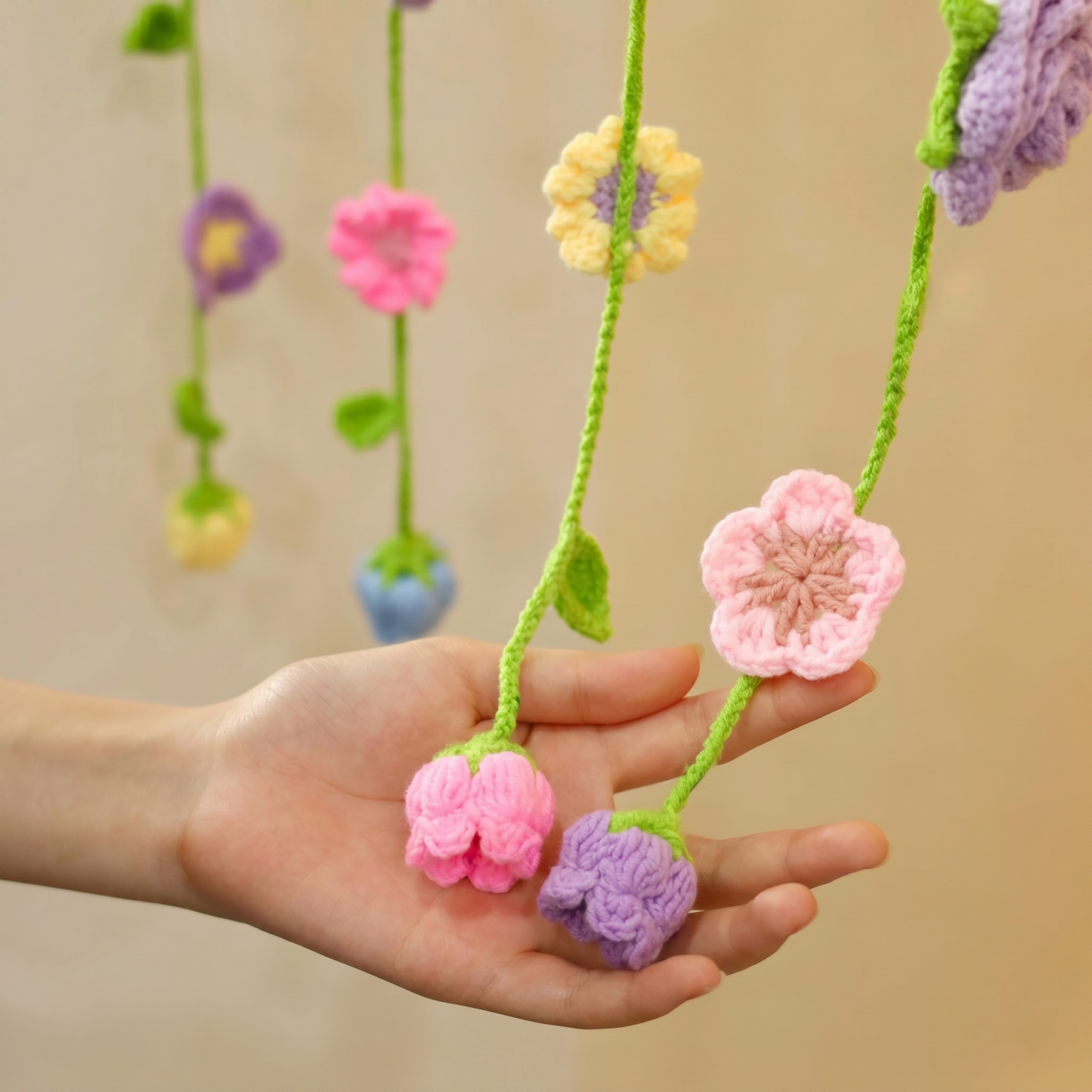 Mixed Flower Curtains Crochet Pattern