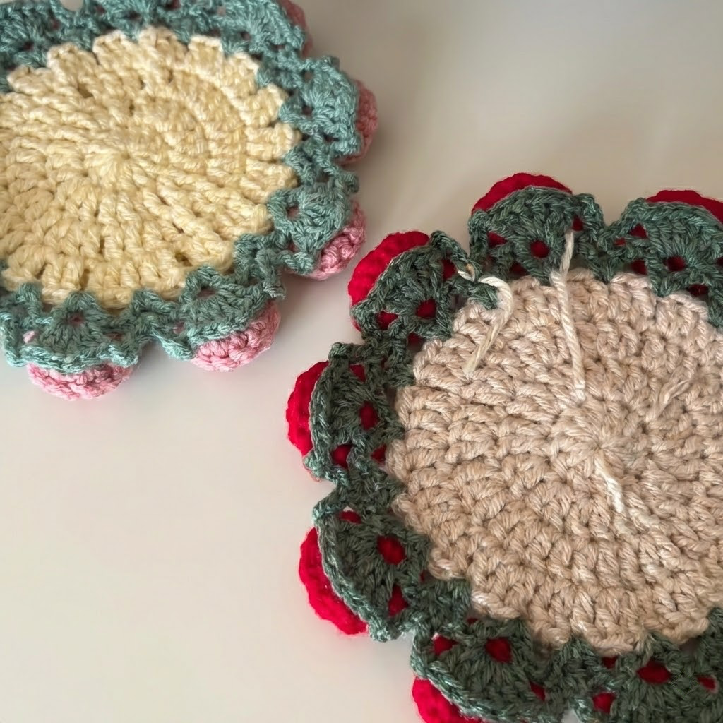 Rosie Coaster Crochet Pattern