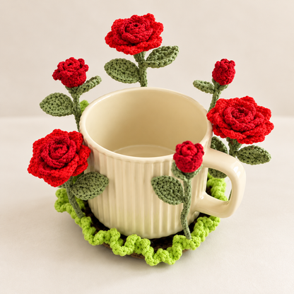 11-in-1 Popping Flower Coaster Crochet Pattern Bundle