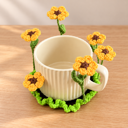 11-in-1 Popping Flower Coaster Crochet Pattern Bundle