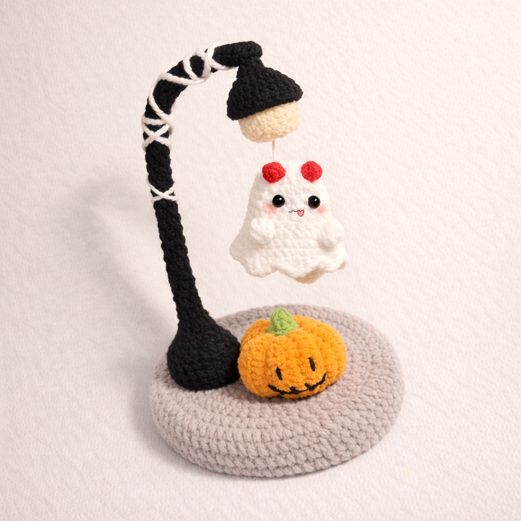 Spooky Ghost Lamp Crochet Pattern