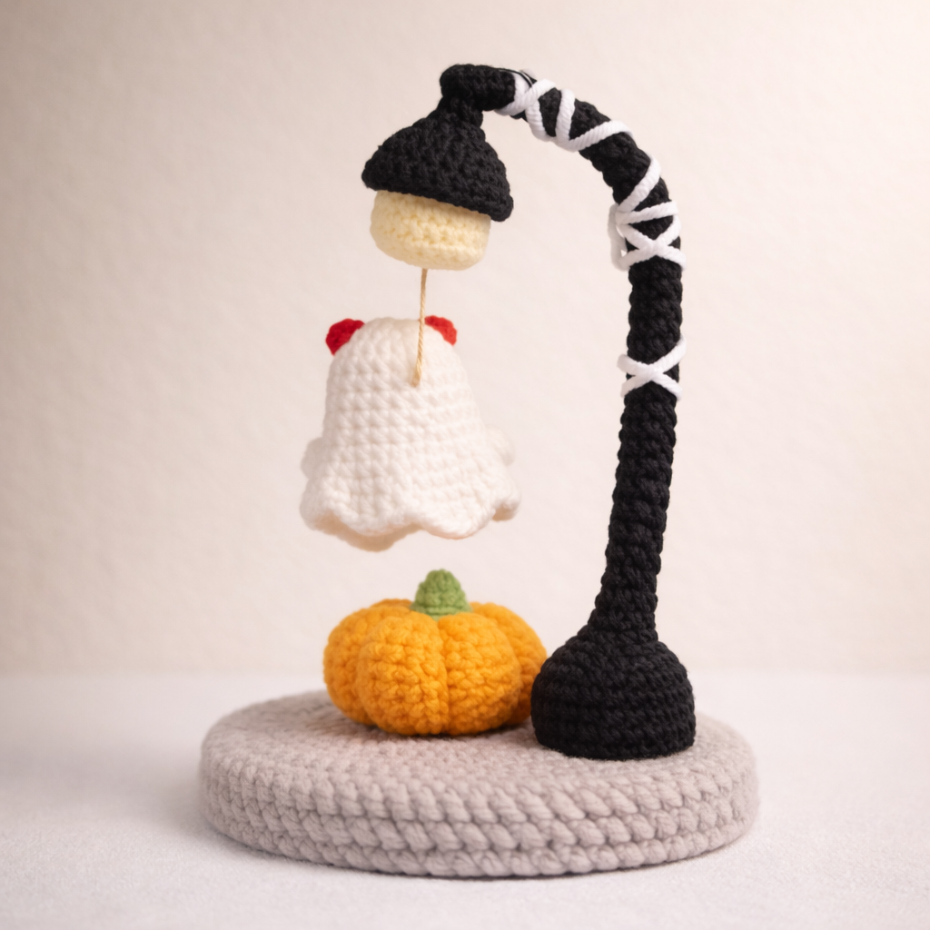 Spooky Ghost Lamp Crochet Pattern