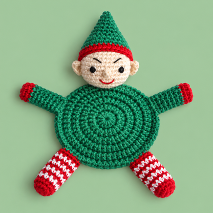 5-in-1 Christmas Coaster Crochet Pattern Bundle