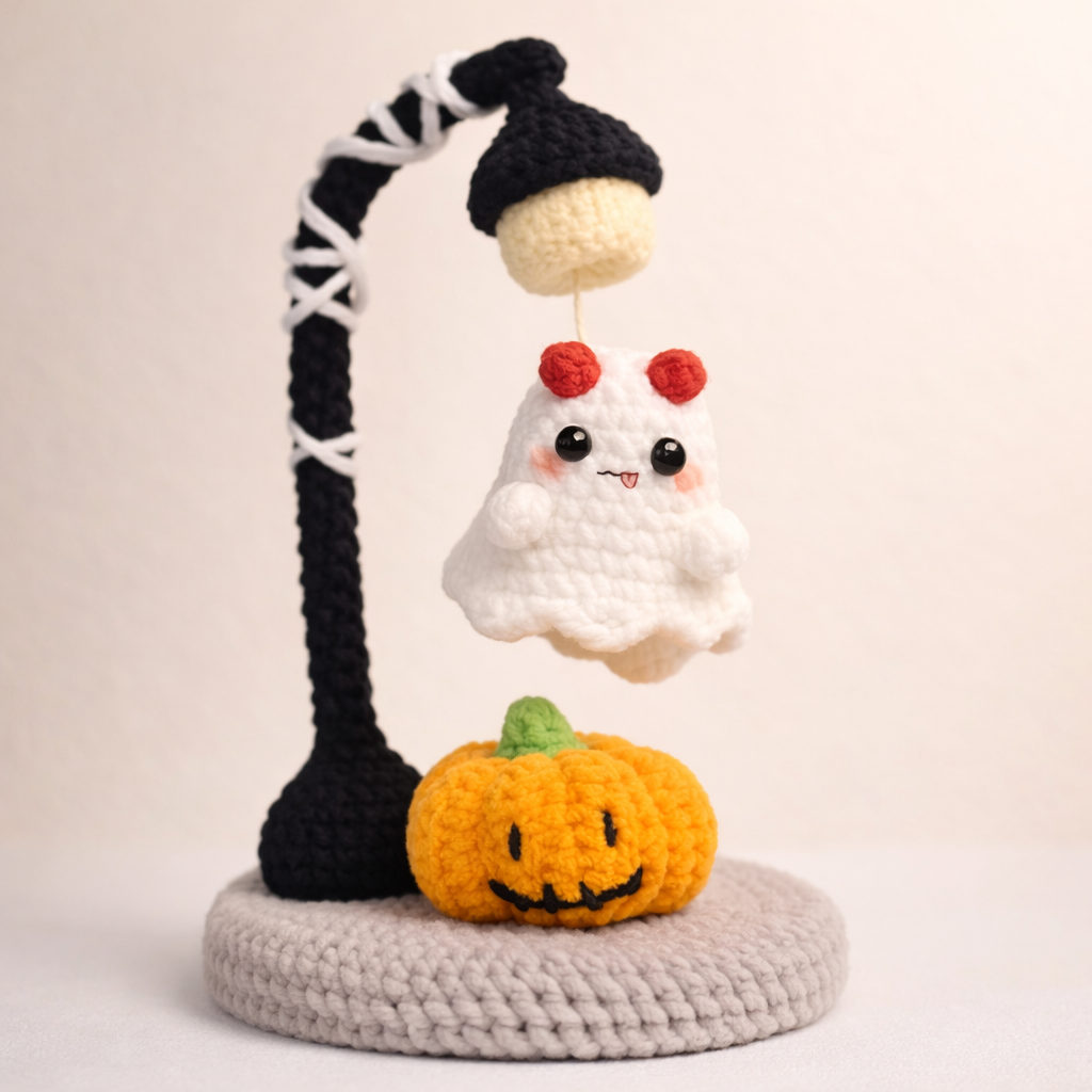 Spooky Ghost Lamp Crochet Pattern