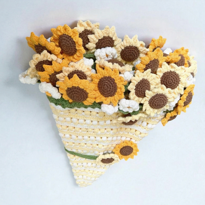 6-in-1 Floral Bouquet Blanket Crochet Pattern Bundle