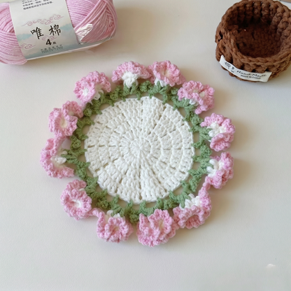 6-in-1 Flower Garden Coaster Crochet Pattern Bundle