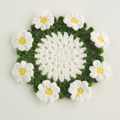 11-in-1 Bloomy Garden Coaster Crochet Pattern Bundle