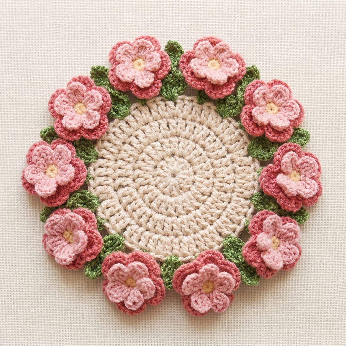 11-in-1 Bloomy Garden Coaster Crochet Pattern Bundle