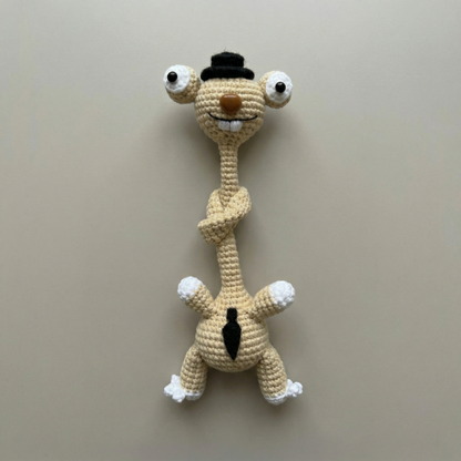 5-in-1 Cute Long Neck Animal Bag Charm Crochet Pattern Bundle