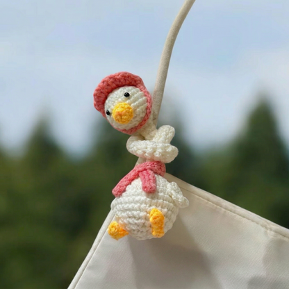5-in-1 Cute Long Neck Animal Bag Charm Crochet Pattern Bundle