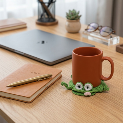 Frog Coaster Crochet Pattern