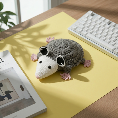 Opposum Coaster & Pot Crochet Pattern