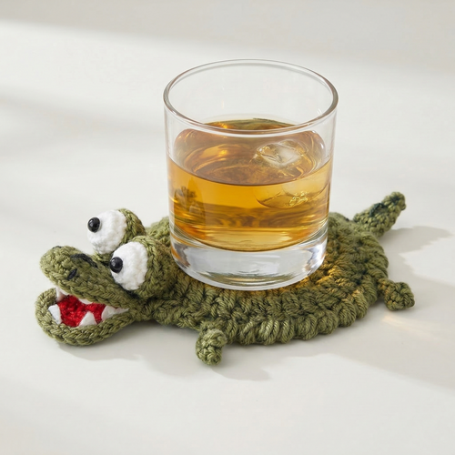 Crocodile Coaster & Pot Crochet Pattern