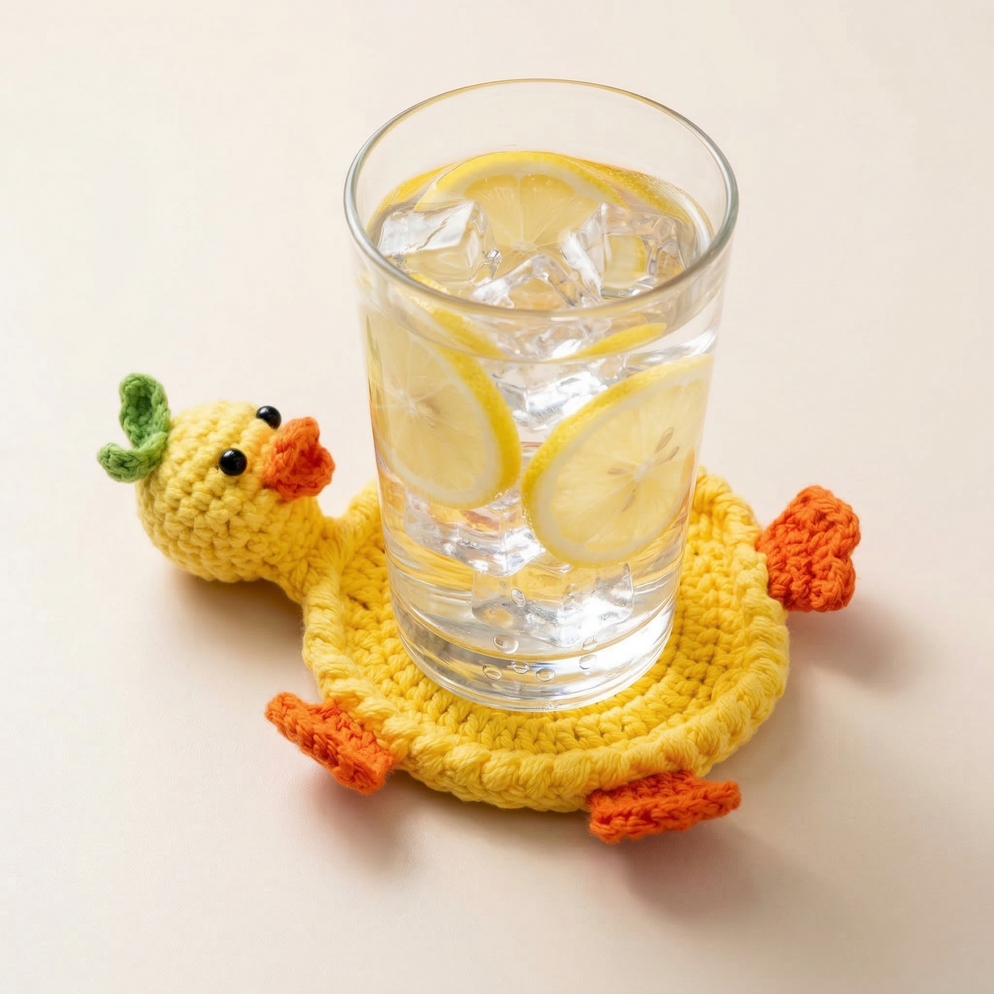 Sprout Duckie Coaster Crochet Pattern