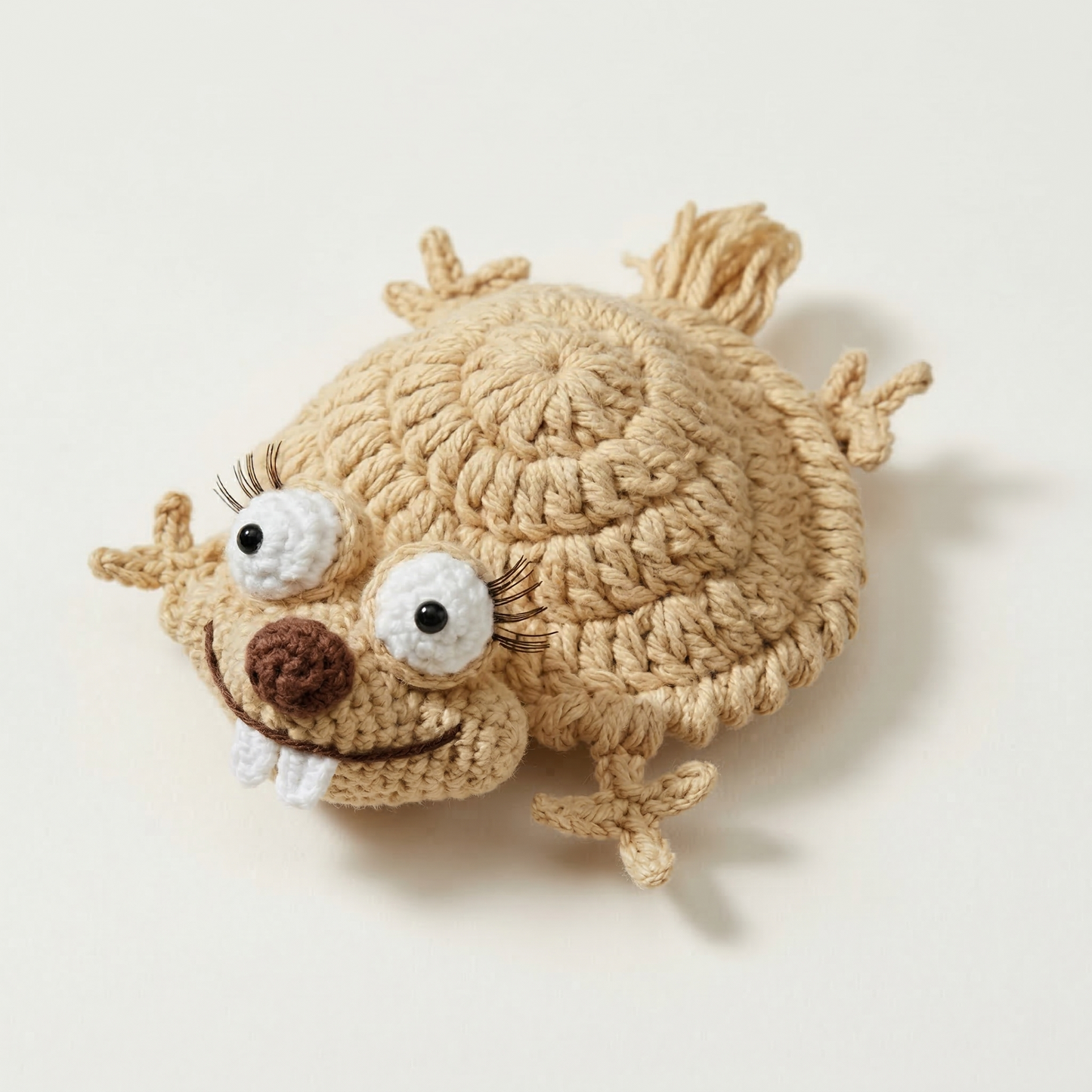 Flatty Squirrel Coaster Crochet Pattern