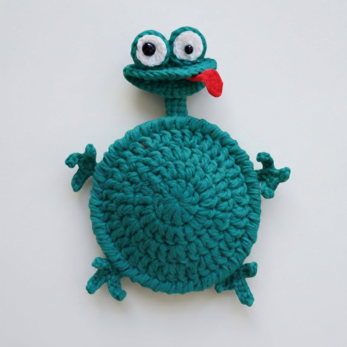 Mlem Froggy Coaster Crochet Pattern