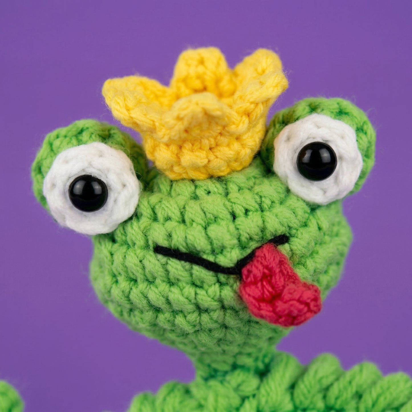 Derp Frog Prince Coaster Crochet Pattern