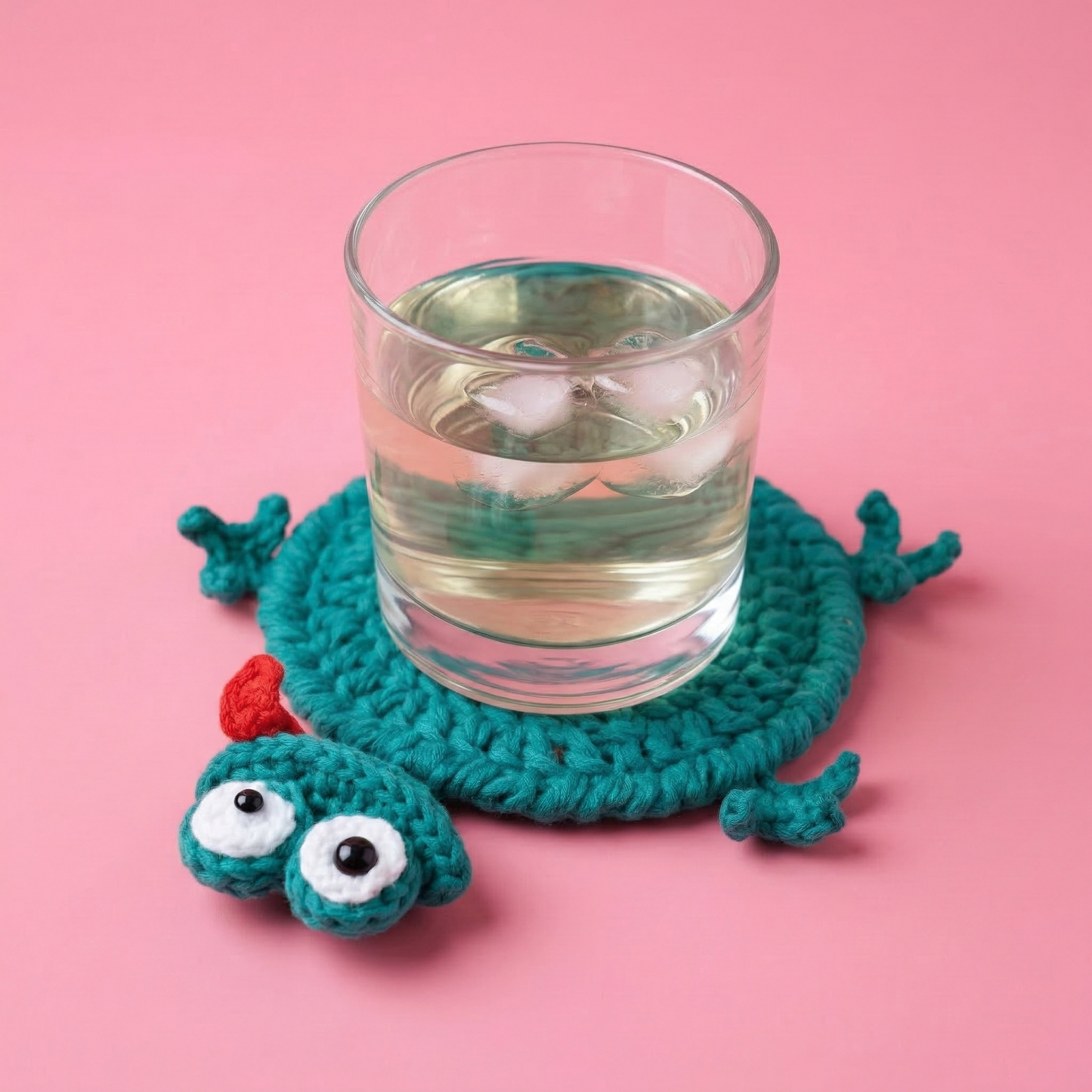 Mlem Froggy Coaster Crochet Pattern