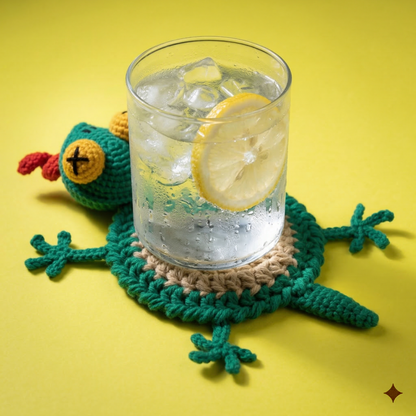 Lizard Coaster & Pot Crochet Pattern