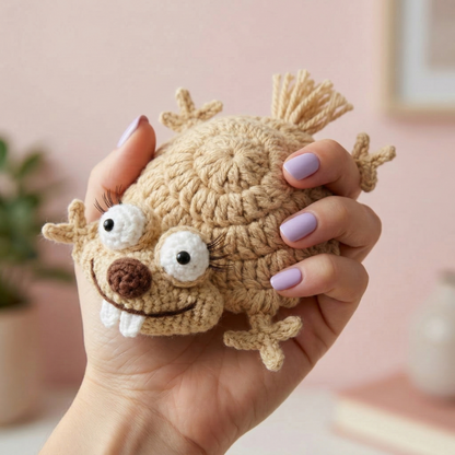 Flatty Squirrel Coaster Crochet Pattern