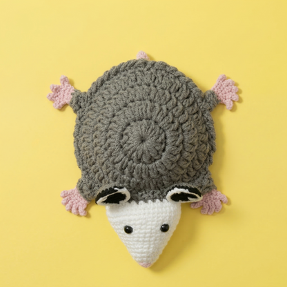 Opposum Coaster & Pot Crochet Pattern