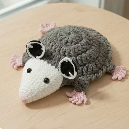 Opposum Coaster & Pot Crochet Pattern