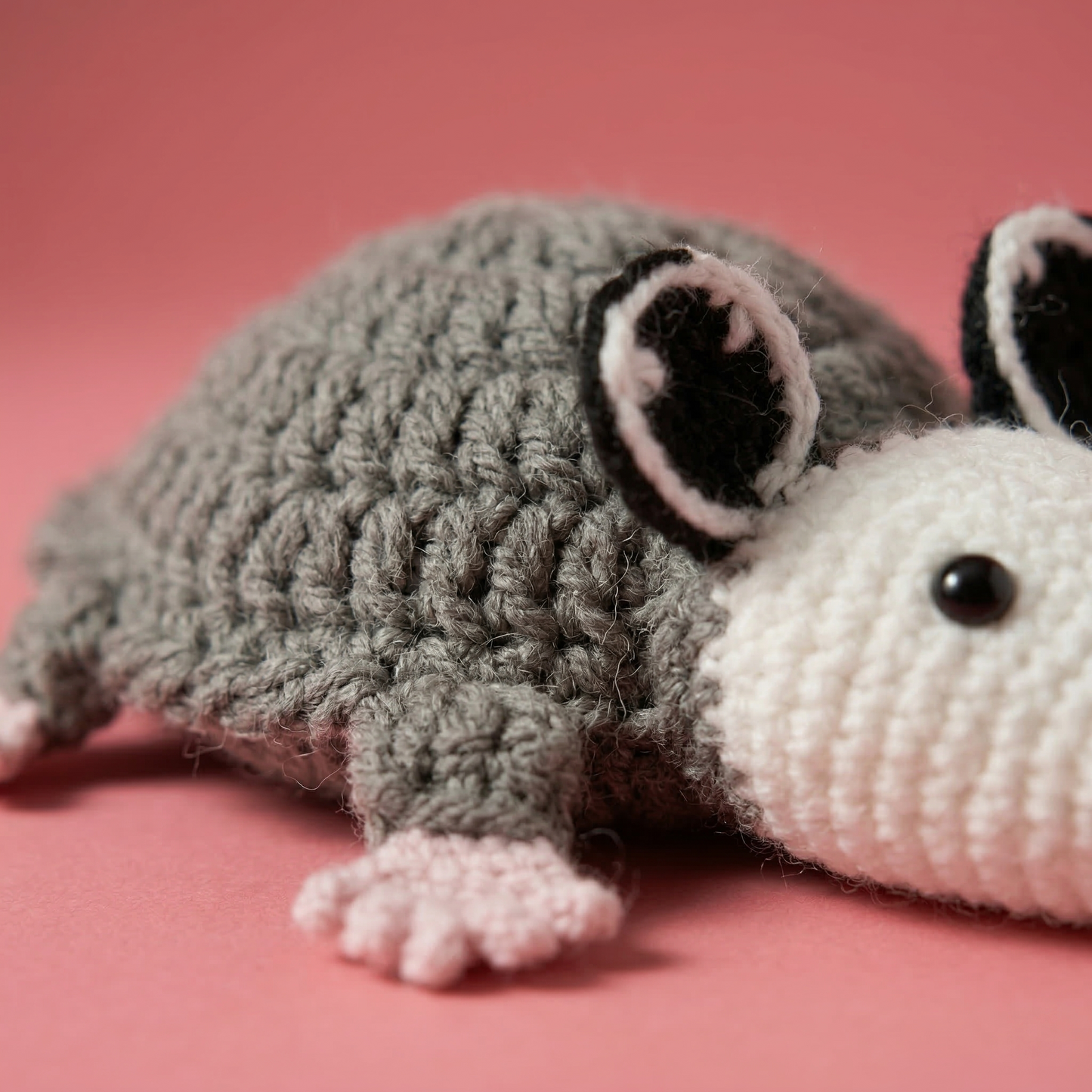 Opposum Coaster & Pot Crochet Pattern