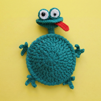 Mlem Froggy Coaster Crochet Pattern