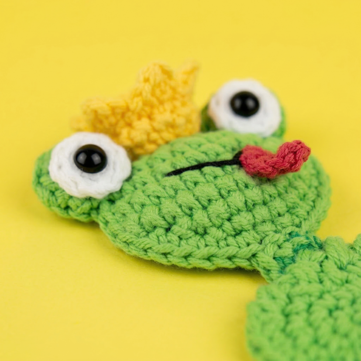 Derp Frog Prince Coaster Crochet Pattern