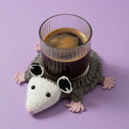 Opposum Coaster & Pot Crochet Pattern