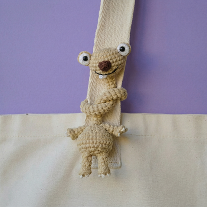 Long Neck Sloth Bag Charm Crochet Pattern