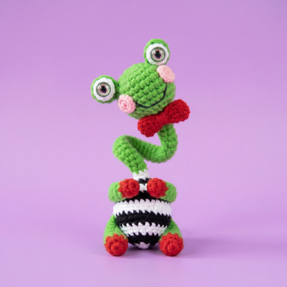 Long Neck Frog Bag Charm Crochet Pattern