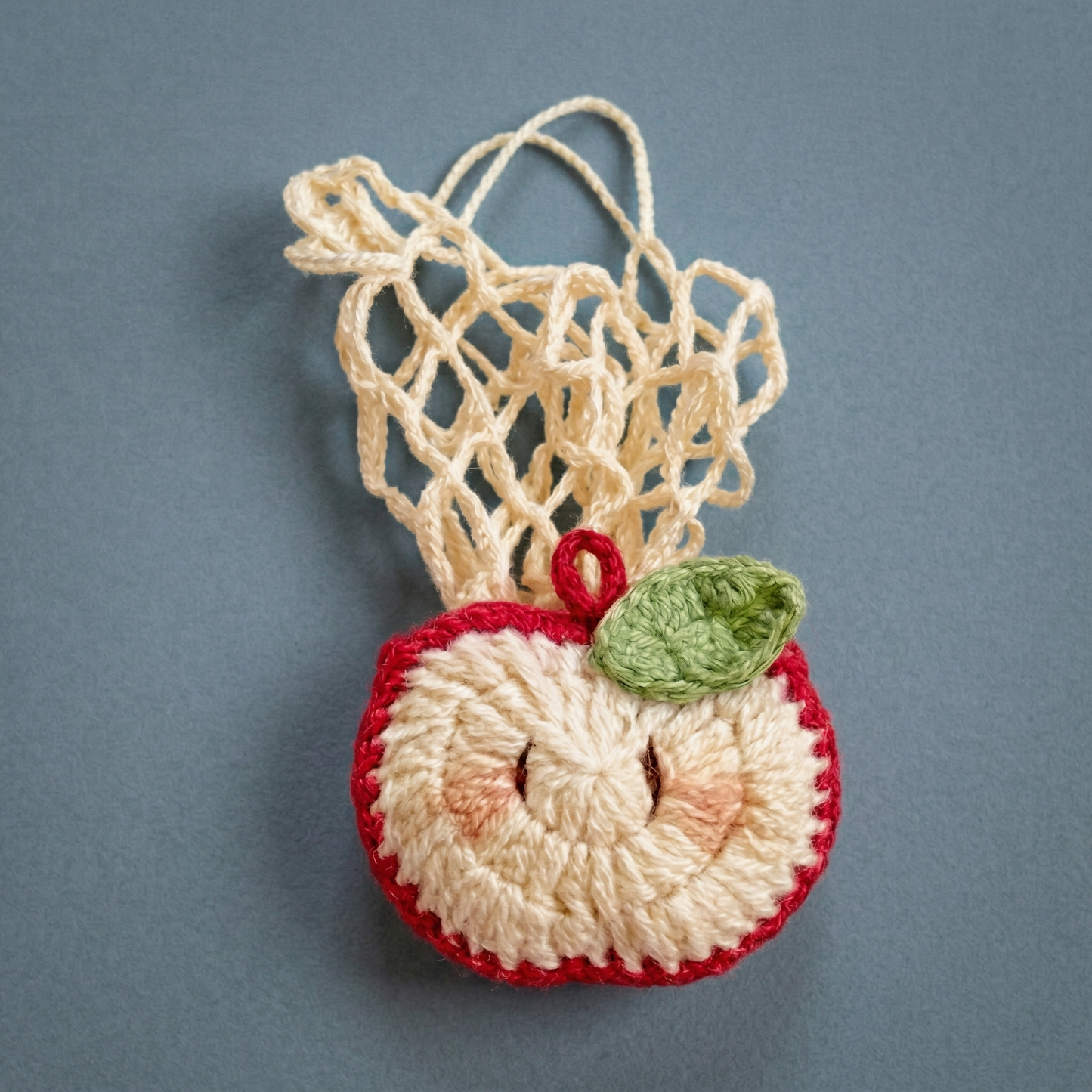 2-in-1 Apple Charm & Bottle Holder Crochet Pattern