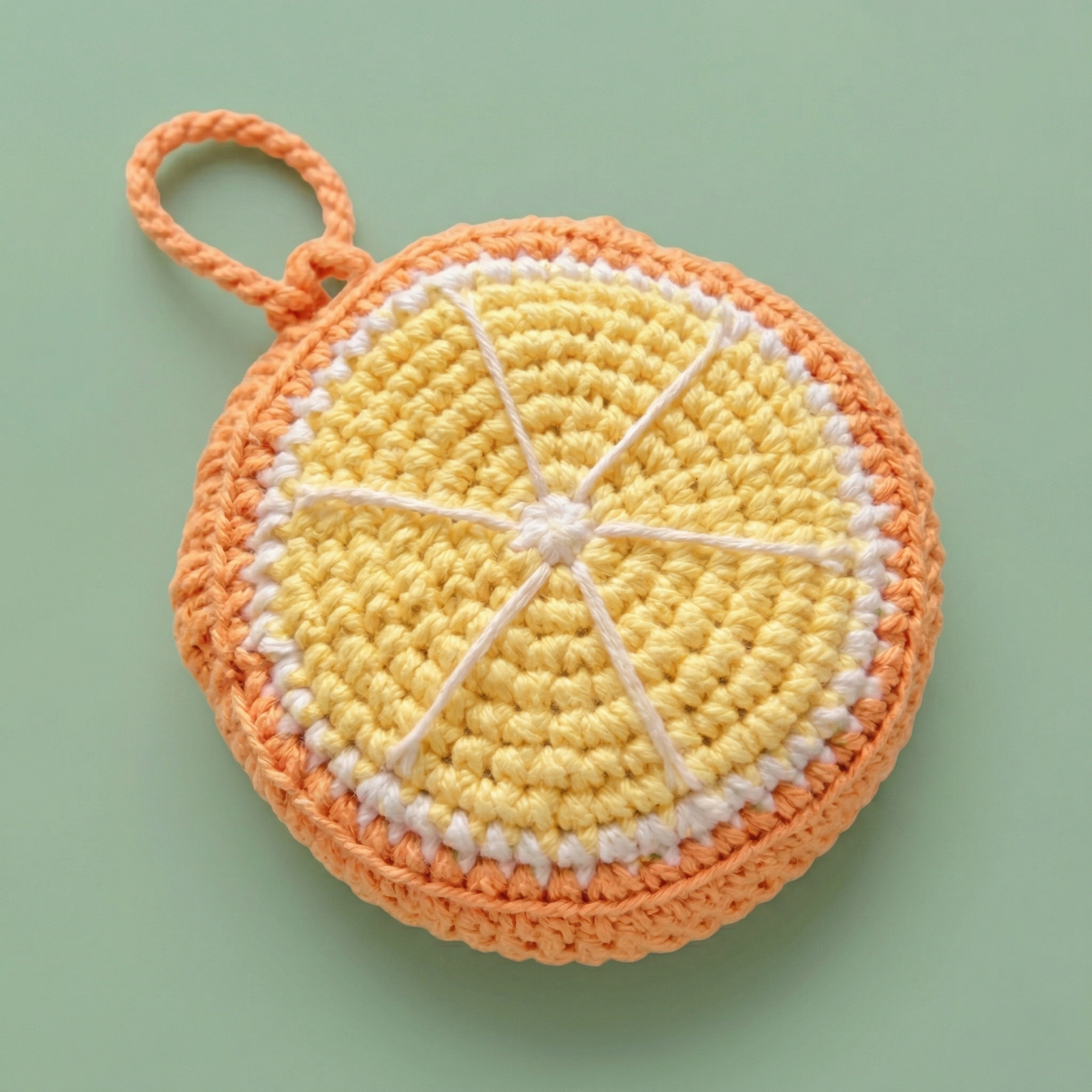 Orange 2-in-1 Charm Bottle Holder Crochet Pattern