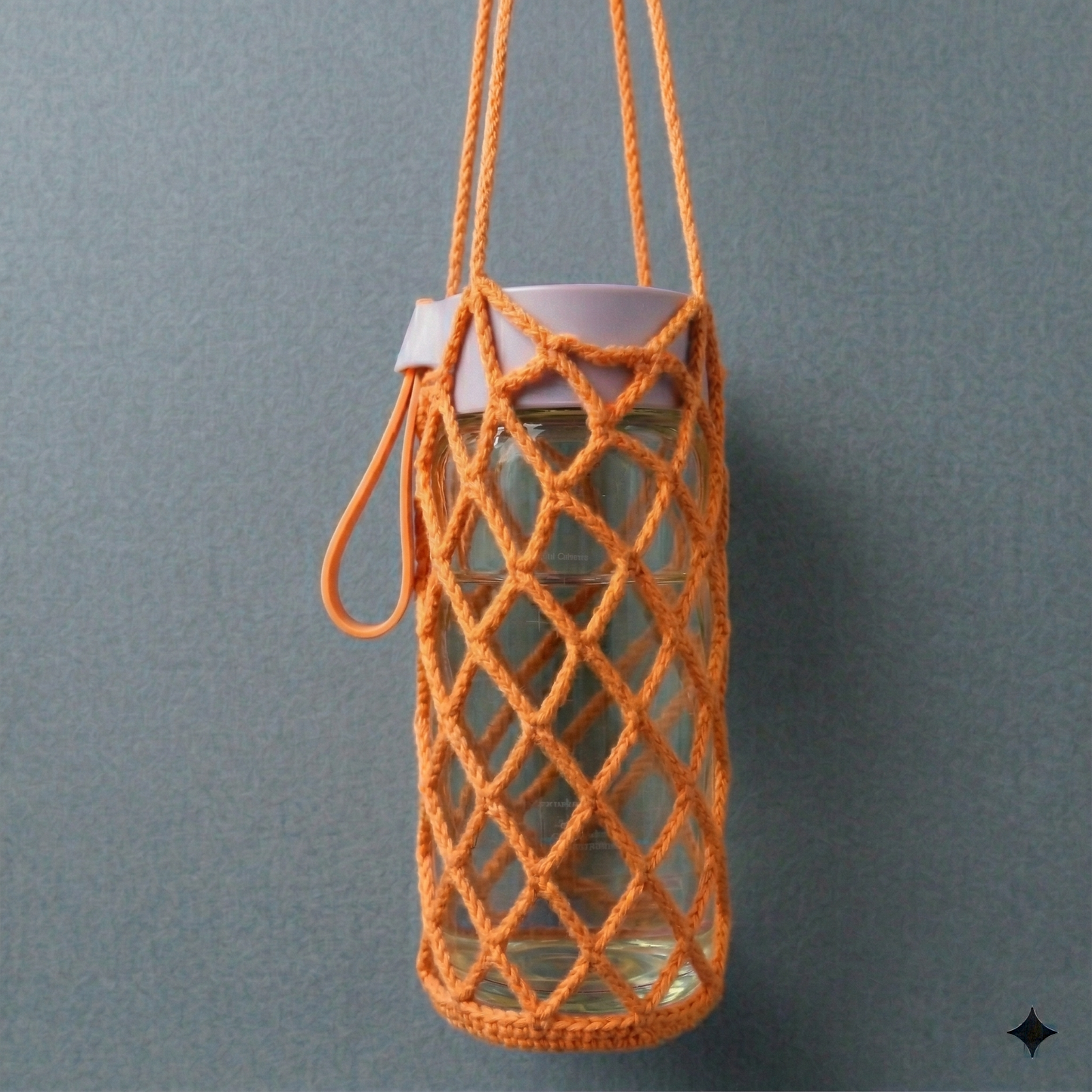 Orange 2-in-1 Charm Bottle Holder Crochet Pattern