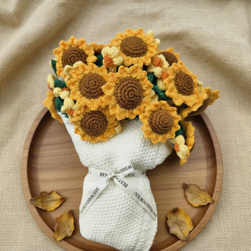 Sunflower Bouquet Blanket Crochet Pattern