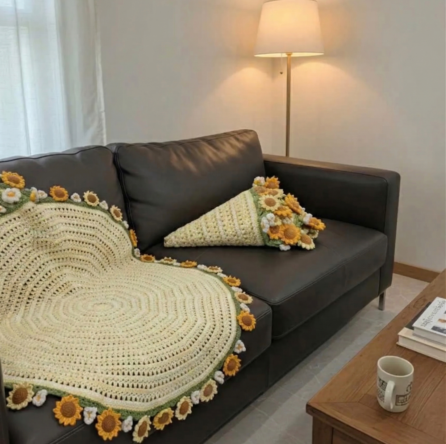 Sunflower Bouquet Blanket Crochet Pattern