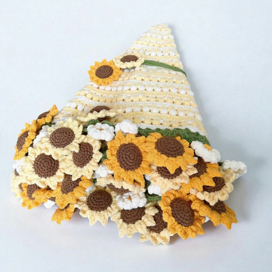 Sunny Daisy Bouquet Blanket Crochet Pattern