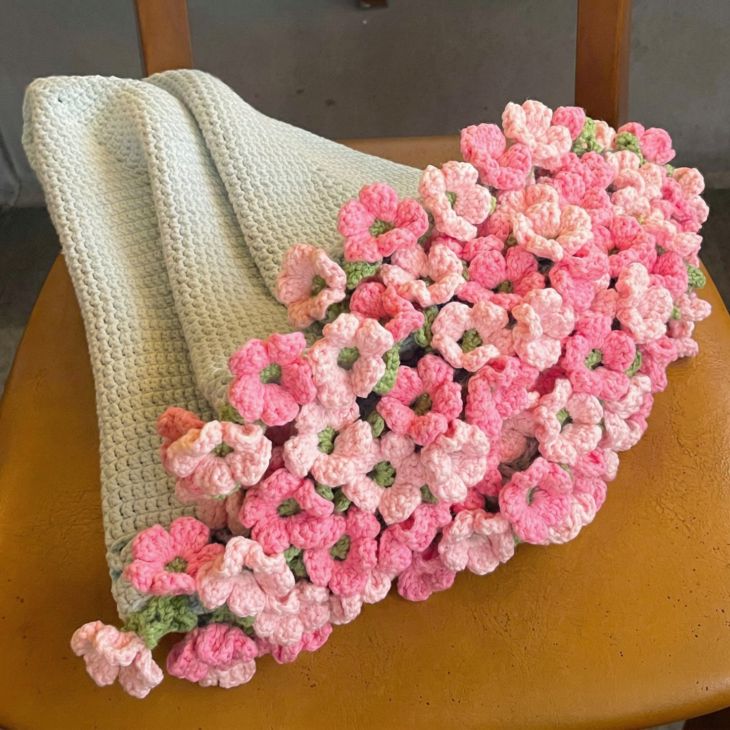 Pastel Whispers Bouquet Blanket Crochet Pattern