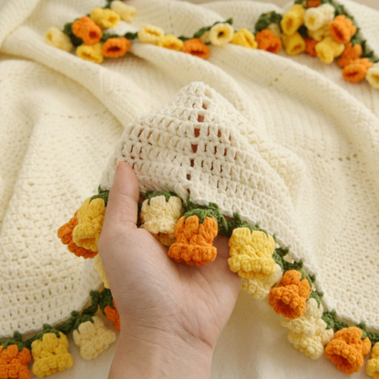 Bellflower Bouquet Blanket Crochet Pattern