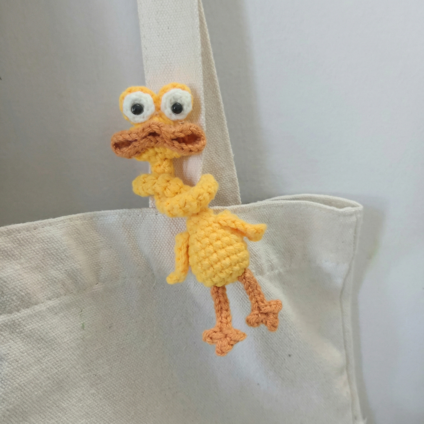 Goofy Long Neck Duck Bag Charm Crochet Pattern