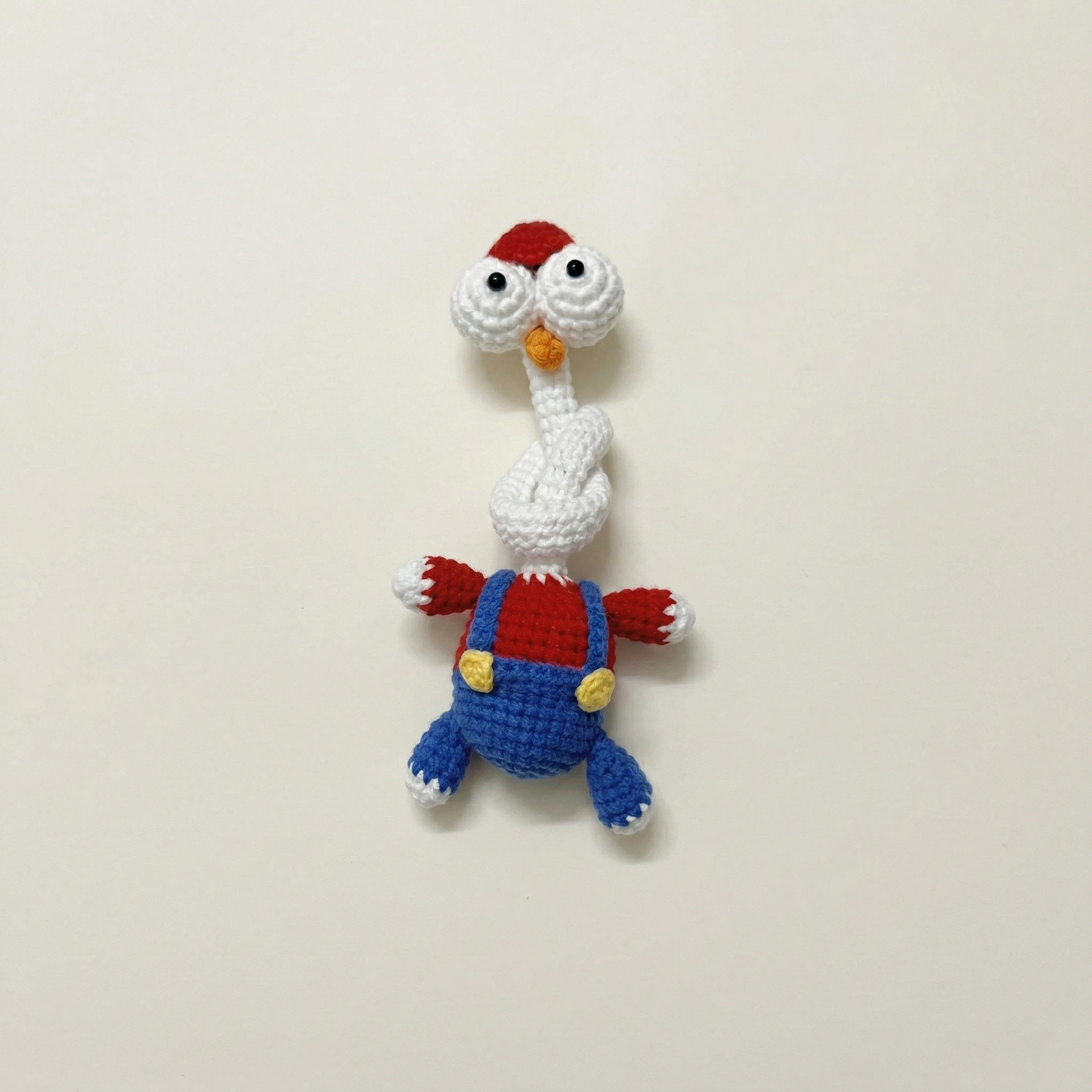 Screaming Long Neck Chicken Bag Charm Crochet Pattern