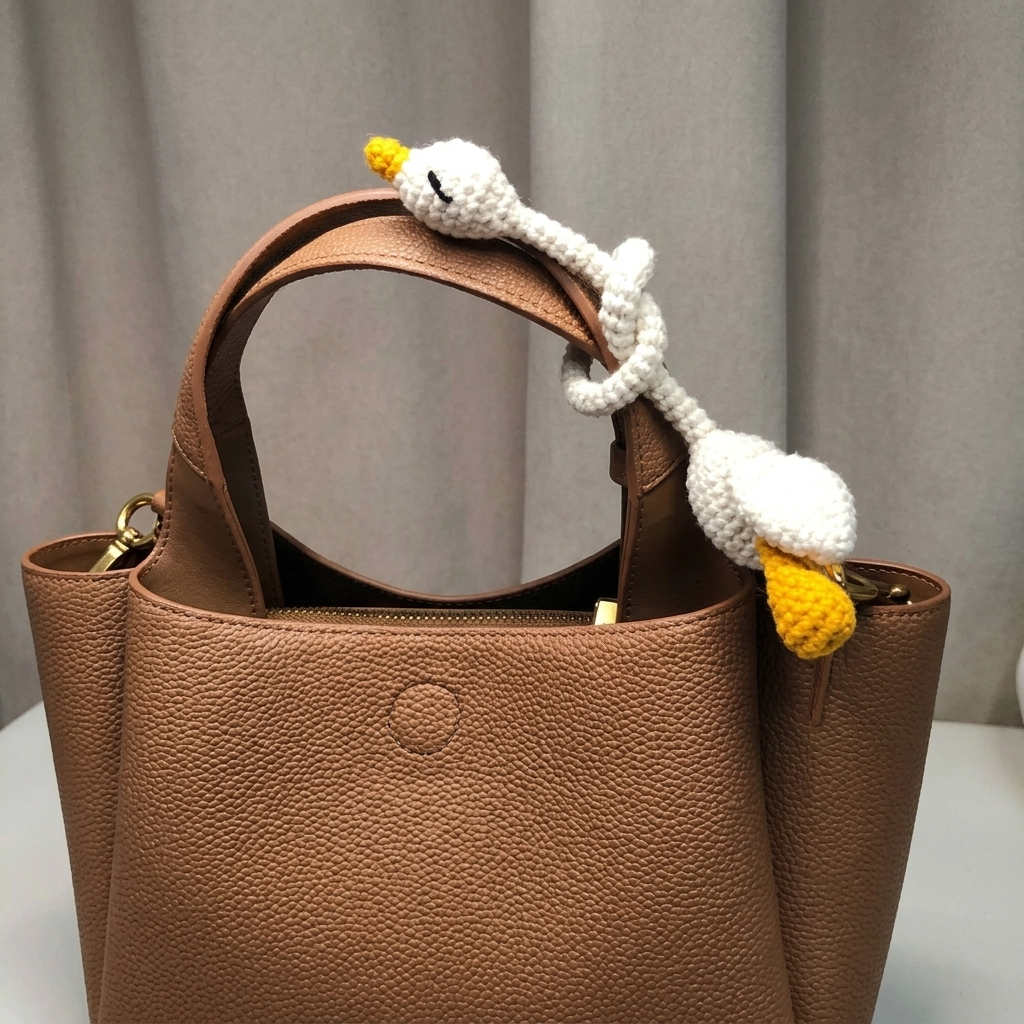 Long Neck Goose Bag Charm Crochet Pattern