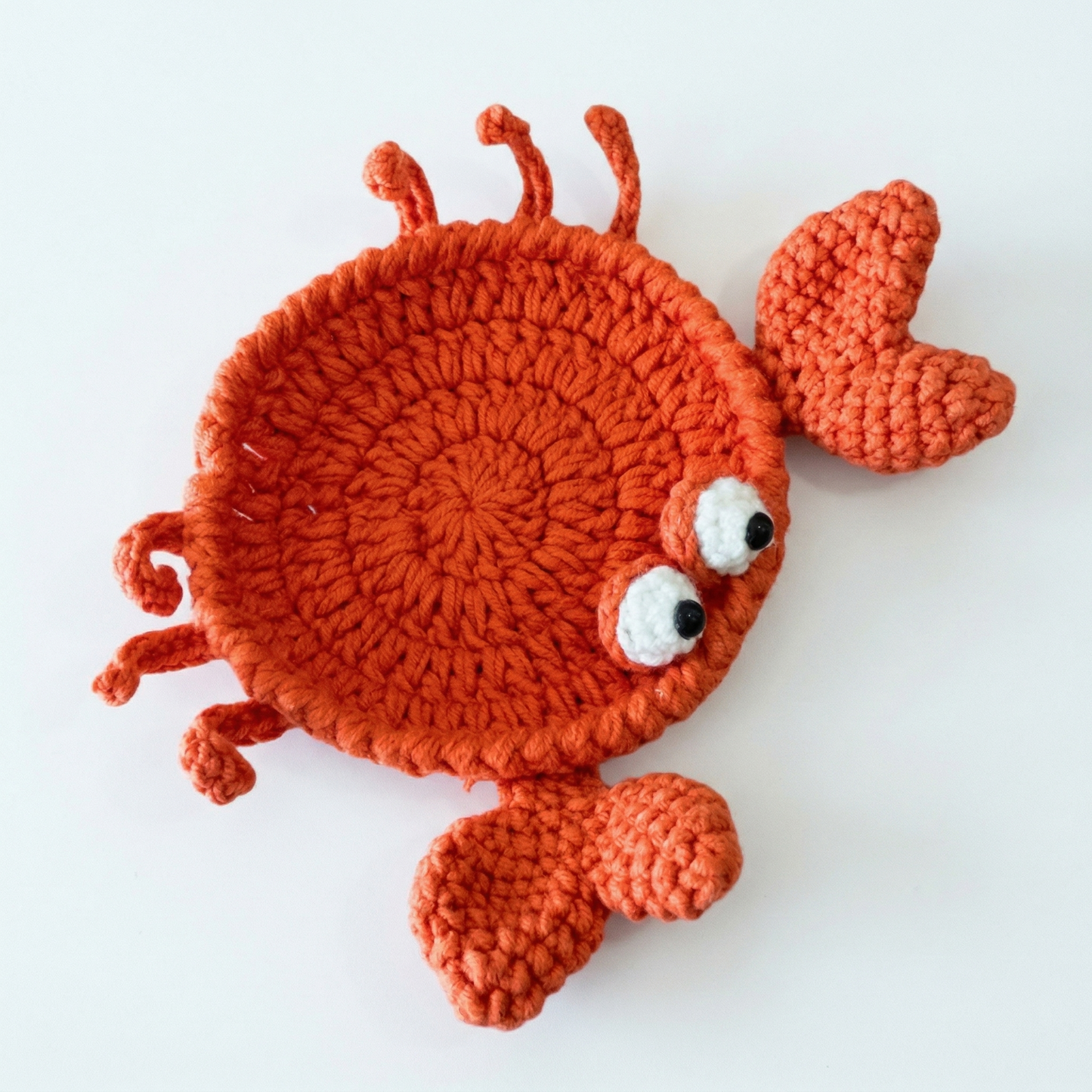 Crab Coaster Crochet Pattern
