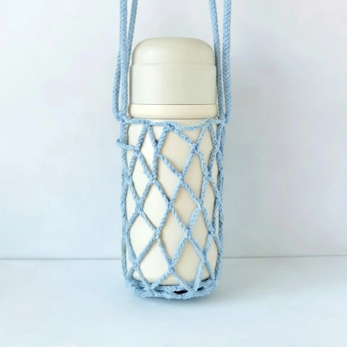 2-in-1 Shell Charm & Bottle Holder Crochet Pattern